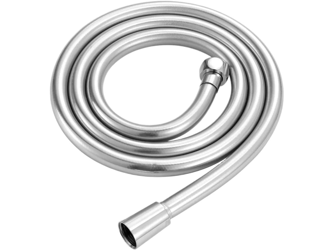Mangueira De Substituição Para Chuveiro, Em Pvc Multicolorida, 150cm Prateada