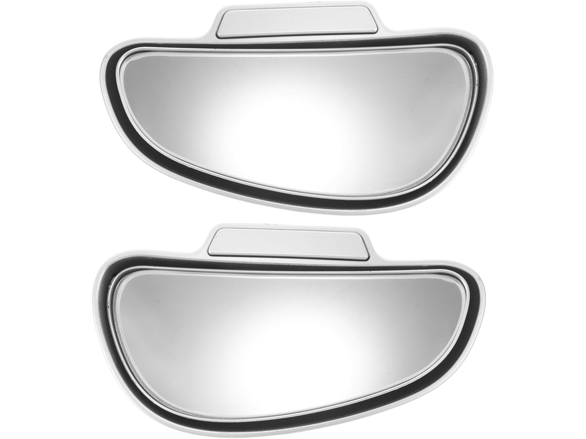 Espelho retrovisor convexo para ponto cego, em metal, vidro e plástico (2 peças).