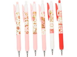 Exceart Kit Com 6 Canetas Esferográficas Coloridas De Tinta Gel