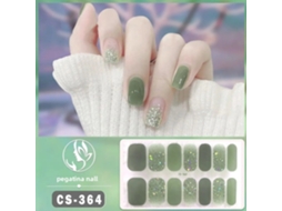Adesivos de Gel para Unhas Semi curados, Incluindo 14 Peças Autoadesivas. MDUG