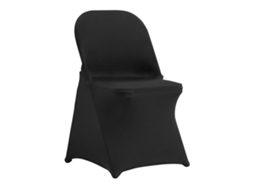 VEVOR 50 Pcs Capas de Cadeira Dobráveis de Spandex Elástico Preto para Jantar de Festa de Casamento