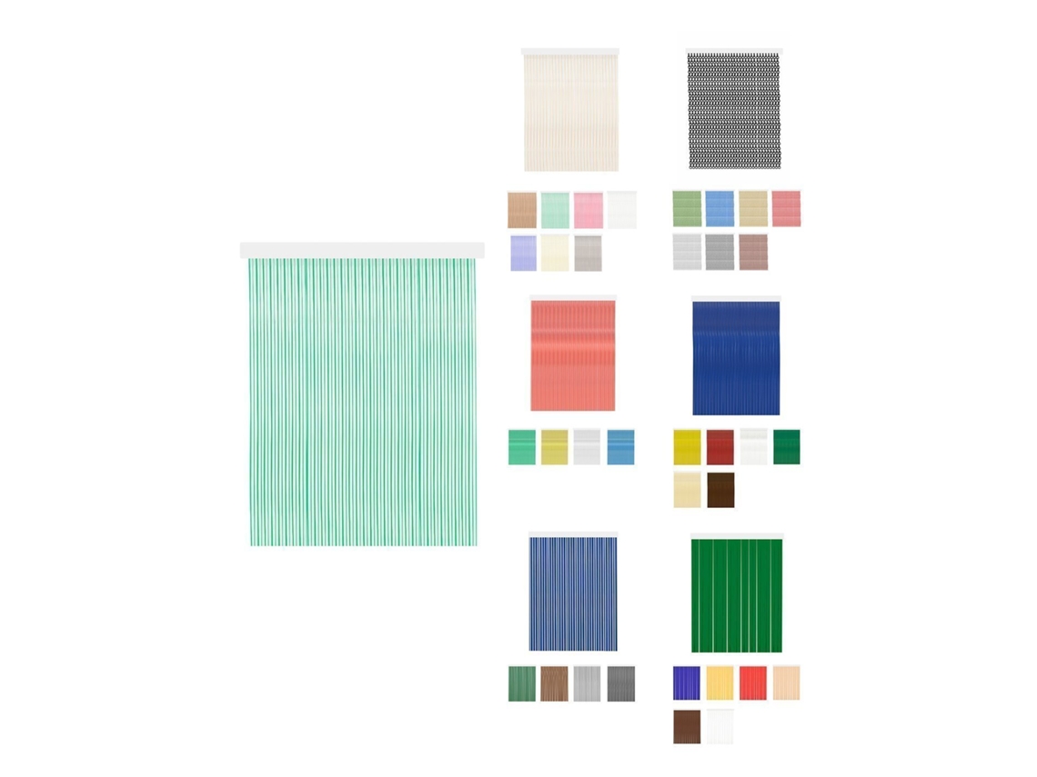 Cortinas De Exterior Impermeables – Cortinas Antimoscas Para Terrazas Y Porche Desire - Verde 90 X 240 Cm