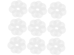 Lurrose Conjunto De 200-protetores Transparentes Para Móveis, Reutilizáveis E Antiderrapantes, Para Mesas De Vidro
