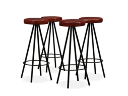 Bar Stool, Bar Stools Vidaxl Marrom Couro (n/a)
