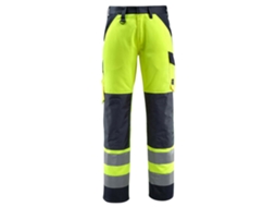Calças Grandes Com Bolsos Para Joelheiras Safe Light 15979 Amarelo 54 / 32 MASCOT
