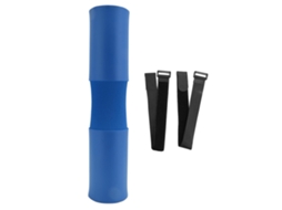 Capa De Proteção Para Barra De Halterofilismo Para Agachamentos E Hip Thrusts Com Correias Espuma Nbr Azul