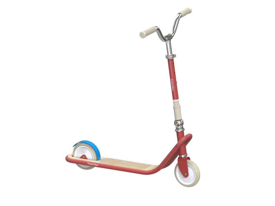 Patinete Yvolution Classic Vermelho, Ajustável E Resistente.