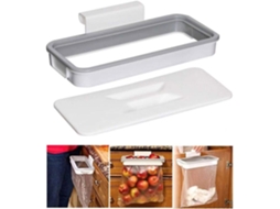 Suporte Para Saco De Lixo, Porta, Plástico, Cinza, Suspenso, Lurelia