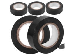 Ciieeo 5-fitas Isolantes Profissionais Em Pvc Preto, Retardantes De Chamas E Isolantes, Para Eletricistas, Uso Doméstico