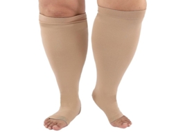 Meias de compressão 20-30mmHg, para homem e mulher, tamanho grande, algodão, transpirable, para viagens e esporte, XL, S/MARCA