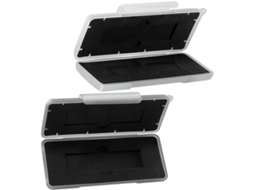 Estojo Rígido Preto Para 2 Ssds M.2, Proteção Plástica Resistente A Impactos.