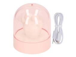 Luminária Noturna Fofa Em Formato De Pata Gato, Recarregável Via Usb, Com Música, Luz Suave, Ideal Para Cabeceira De Cama Ou Quarto Infantil, Rosa