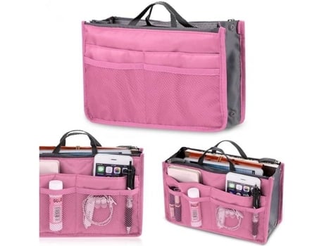 Organizador De Viagem Não Especificado Bolsa De Cosméticos Poliéster 28x9x17 Cm Flexível Acevivi
