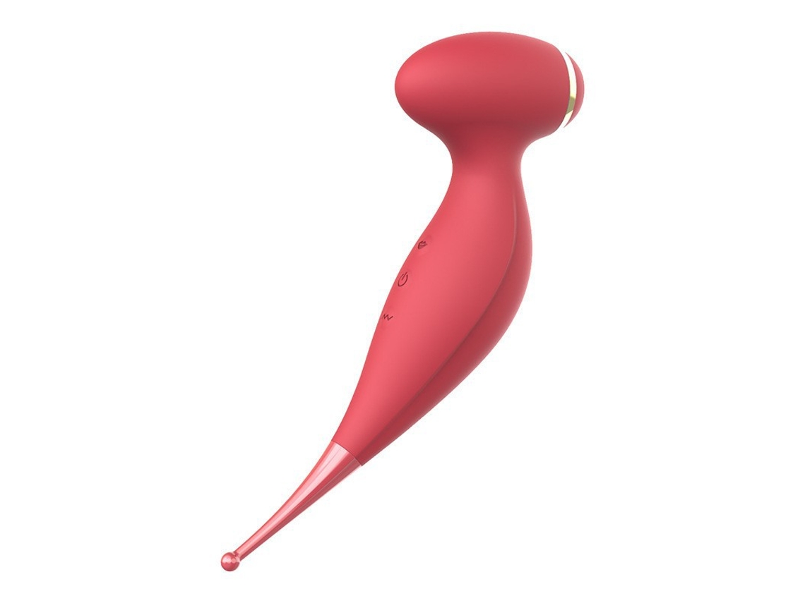 Vibrador De Massagem De Suco De Silicone 2 Em 1 Com 10 Modos Para Mulheres (vermelho)