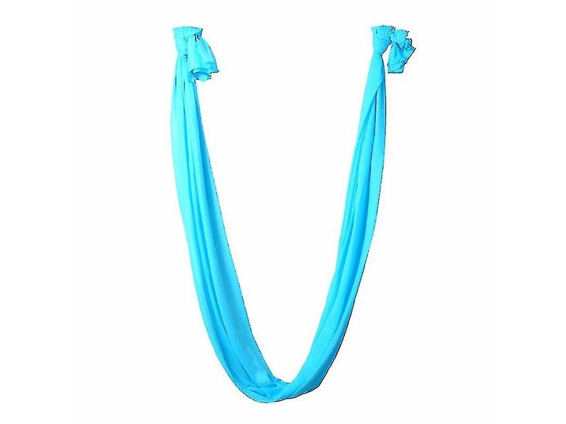 Omni-conjunto De Hamaca De Yoga Aérea Antigravedad Trapecio Tela Elástica Fitness Inversión Resistente 900kg Morado Azul Rojo Azul Cielo