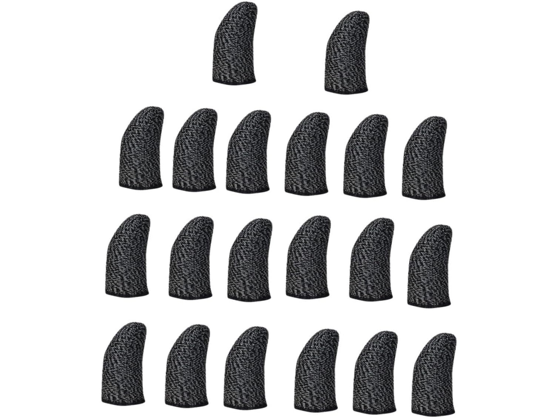 Lurelia Dedeiras Gaming Para Ecrã Tátil Fibra De Prata, Fibra De Cobre, Antitranspirante, Alta Sensibilidade, Para Gaming Móvel E Ecrãs Táteis