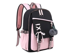 Mochila Escolar De Grande Capacidade CUICH Rosa