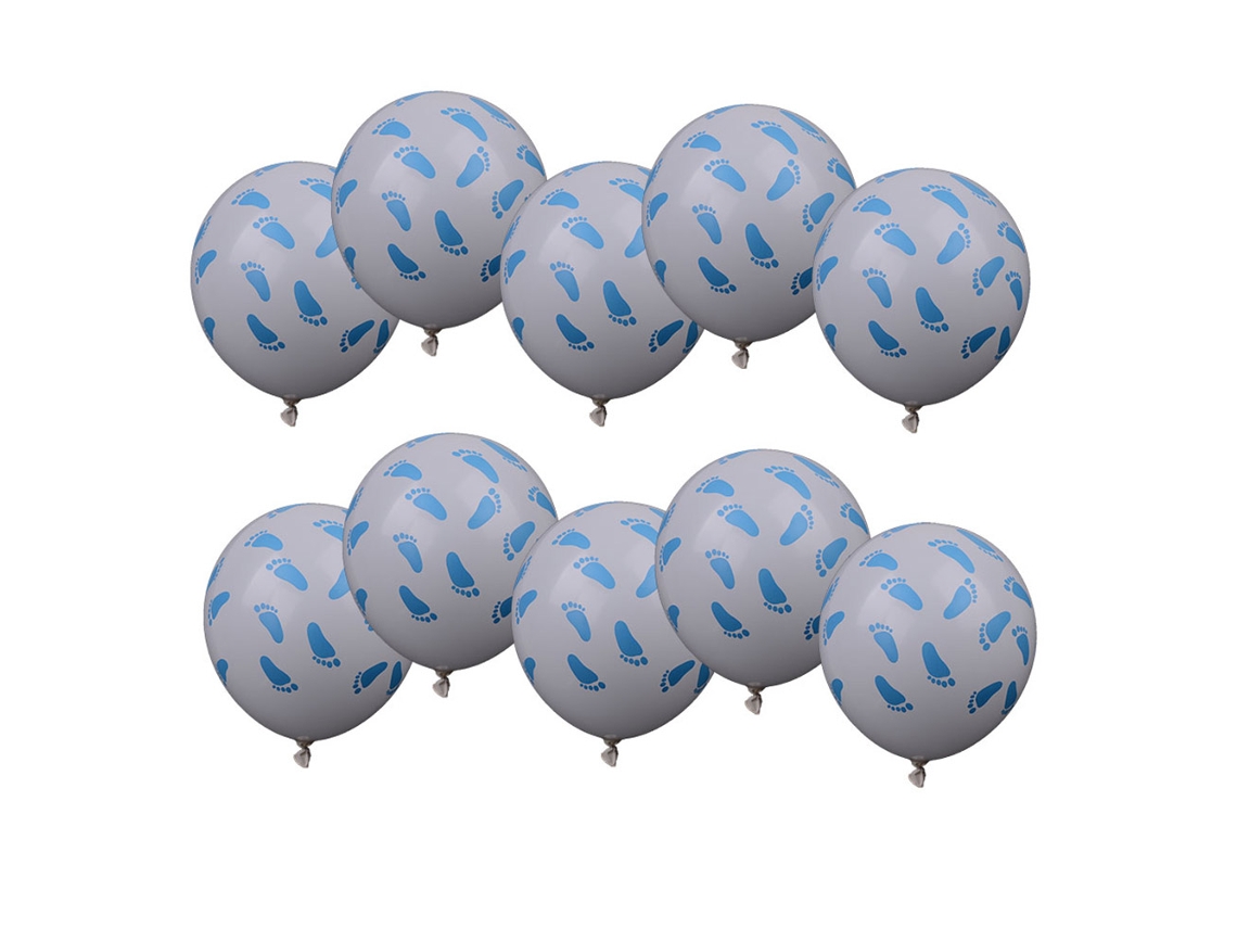 10 Peças de Balões de Látex para Festa LAXISCREED (azul)