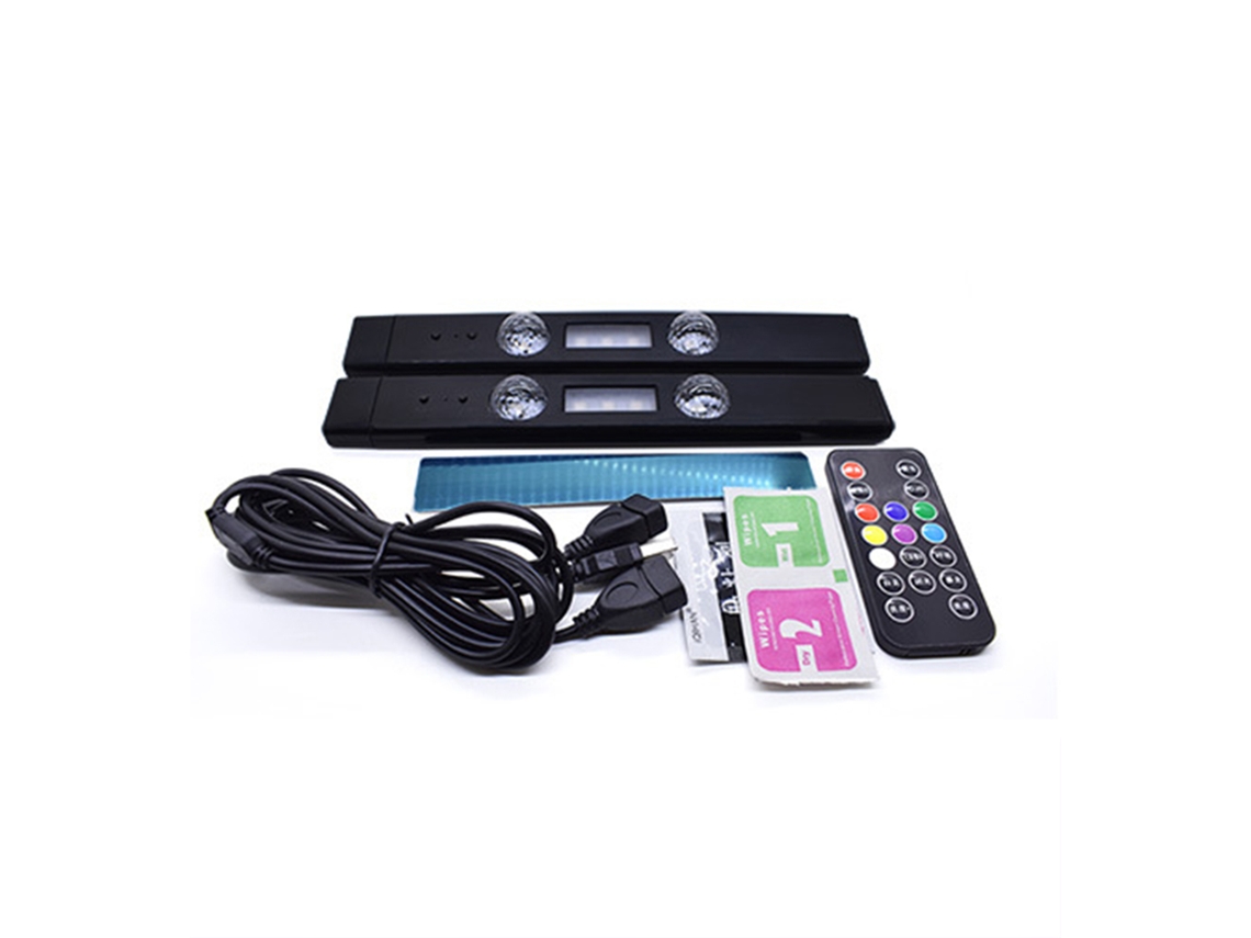 2026 luz Ambiental Led para Carro 5v 3w com Carga Usb Controle de Ritmo Sonoro Iluminação de Ambiente Interior Decoração Festa Ktv