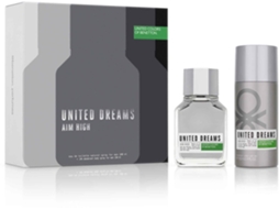Coffret de Perfume BENETTON UNITED DREAMS Aim High Men Eau de Toilette 100 ML + Deo Spray 150 ML