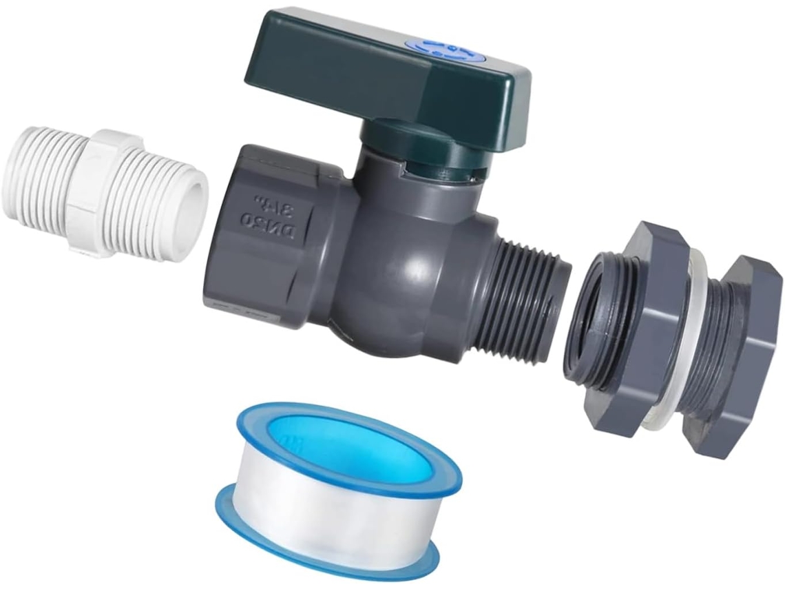 Balde De Água Com Torneira E Válvula Reforçadas De 3 Polegadas Para Aquários De Jardim, Substituição.