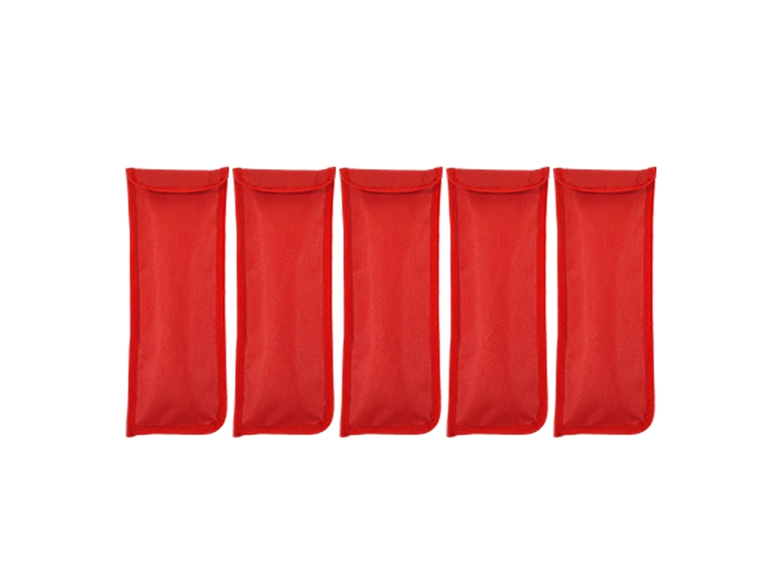 5pcs Bolsa Para Clavos De Tienda De Campaña Resistente A Punzantes Bolsa De Almacenamiento Para Tiendas De Campaña Rojo
