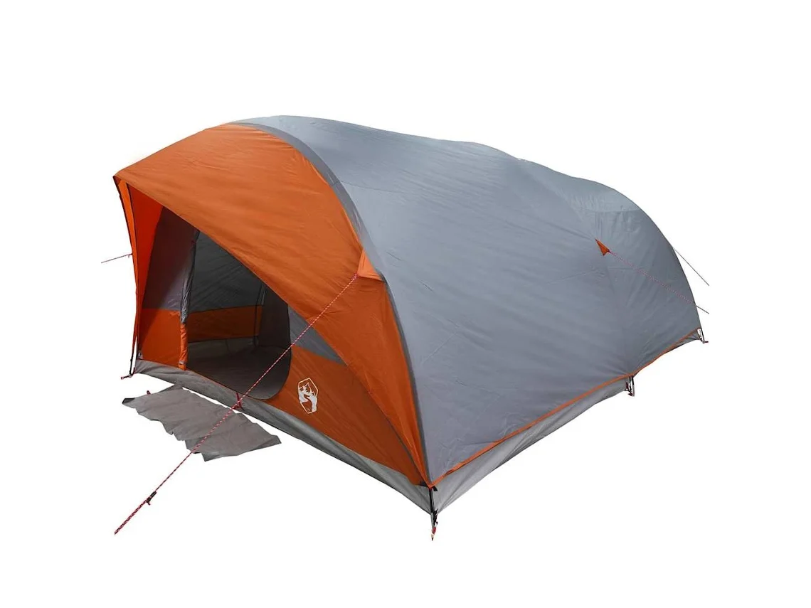 Conjunto 1 Tenda Para Ar Livre Vidaxl Cinzento Tafetá (500 X 348 X 200 Cm)