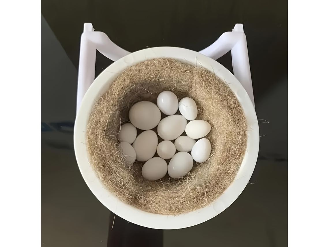 Conjunto de Ninhos Duráveis para Reprodução de Aves Casa de Plástico para Pássaros Suspenso com Segurança e Suporte Resistente, Ergonôm... STELASPLEN