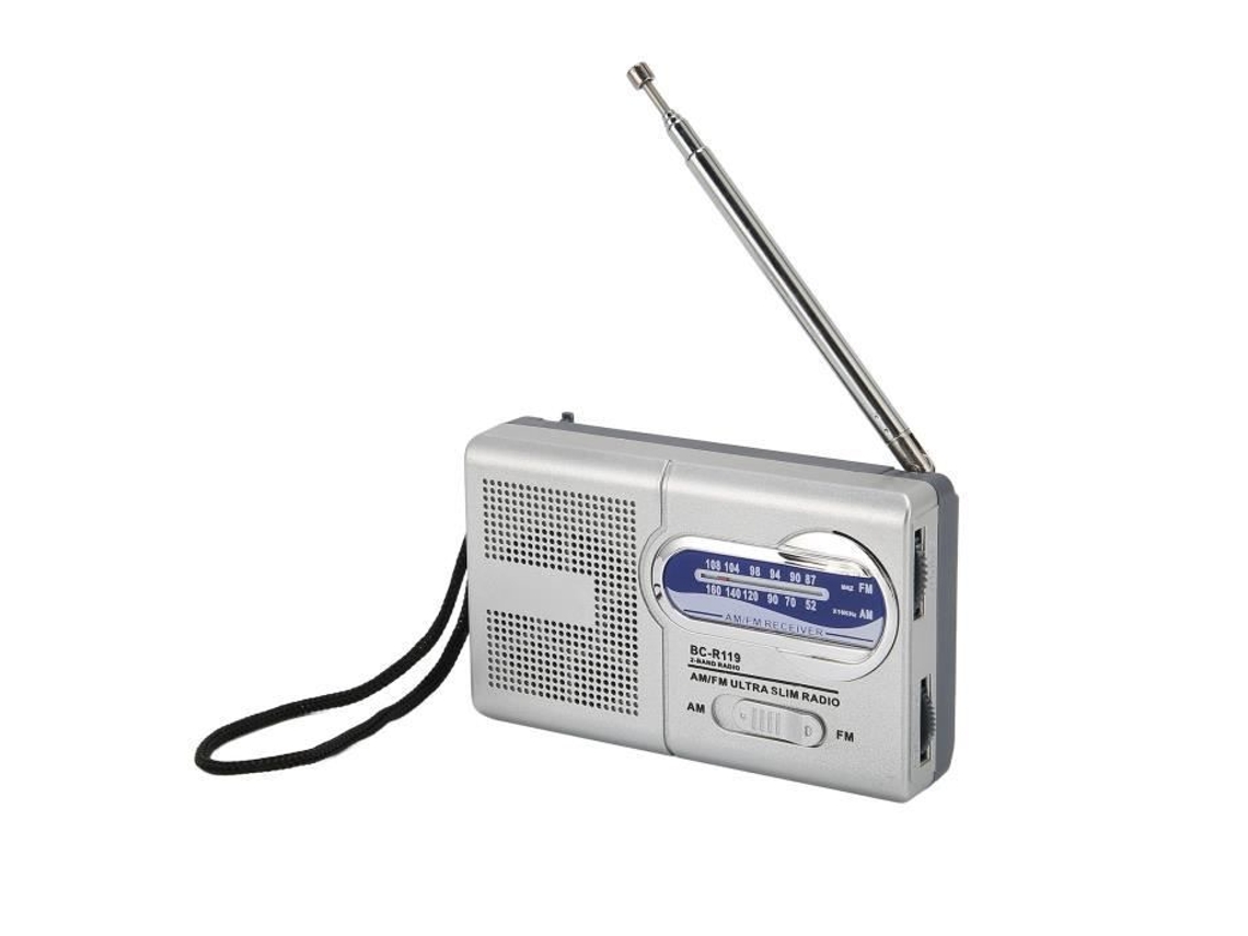 HURRISE Pocket Radio Rádio Portátil Multifuncional Transistor Integrado Am Fm Alto-Falante com Tomada de Vídeo para Rádio de Carro