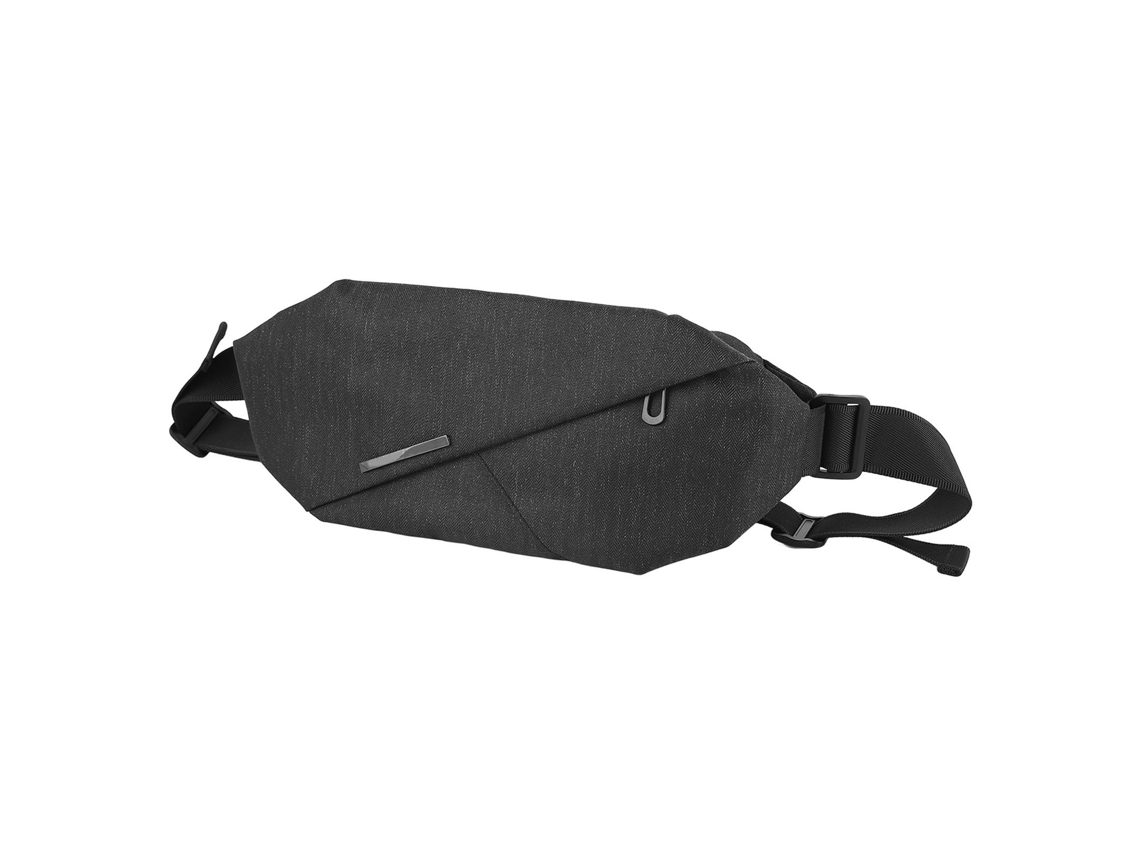Cinto Bolsa Preto À Prova D'água Leve com Múltiplos Bolsos para Homens S