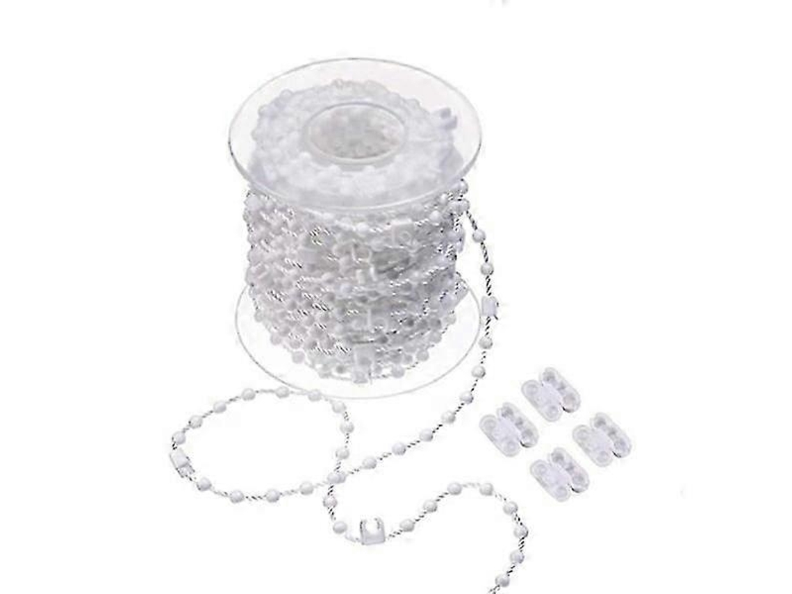 Cortina Vertical Com 10 Metros E 100 Clipes Para Lâminas De 89 Mm(3, 5 Polegadas), Perfet