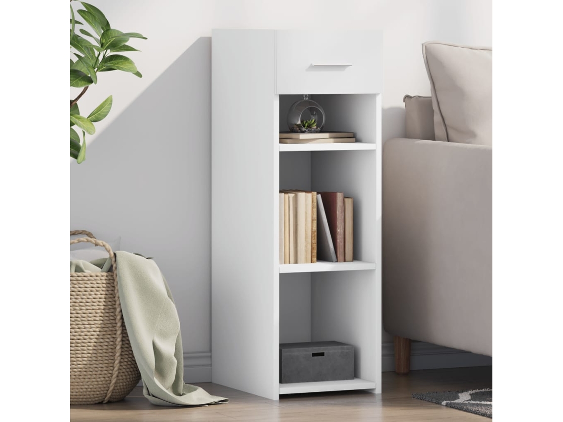 Vidaxl Aparador 30x42,5x93 Cm Derivados De Madeira Branco