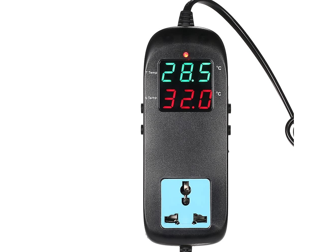 Controle De Temperatura Eletrônico Com Termopar, Exibição Led E Termostato De Reprodução