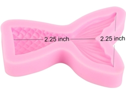 Forma De Silicone Para Assar, Marzipã E Doces, Cauda Da Pequena Sereia Rosa Aquaforge