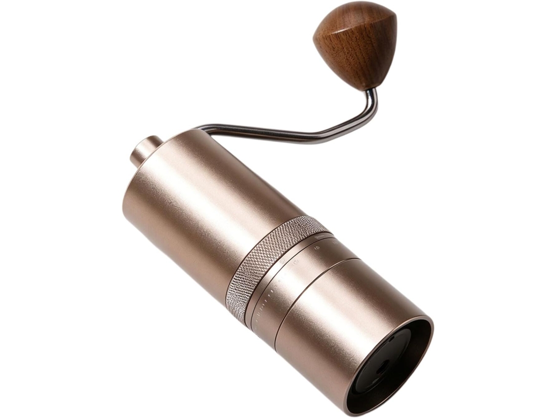 Moedor De Café Manual Com Manivela E Mós De Aço Inoxidável 304 Revestidas Com Carbono Para Moagem Uniforme