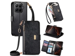 Capa De Couro Com Pulseira E Proteção Para Xiaomi 17t Pro Hibbent (preto)