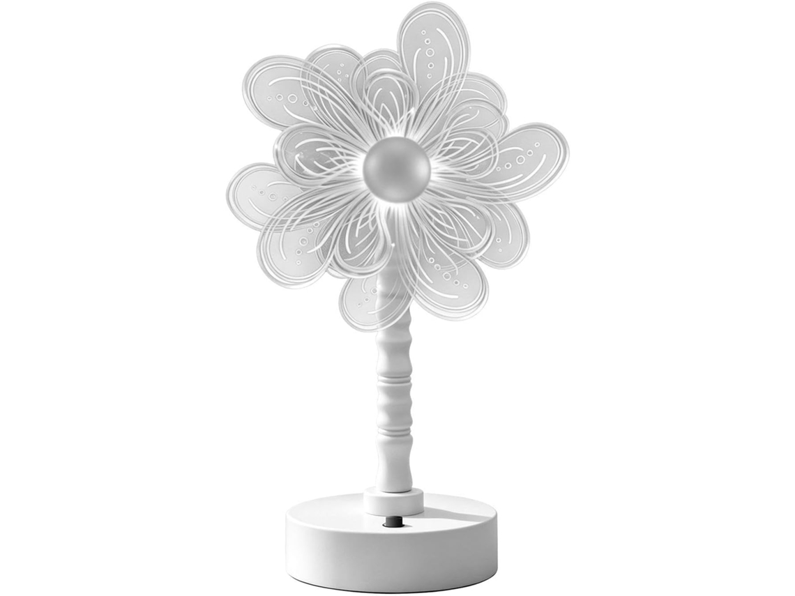 Luminária de mesa de cabeceira com luz brilhante e alimentação por bateria.