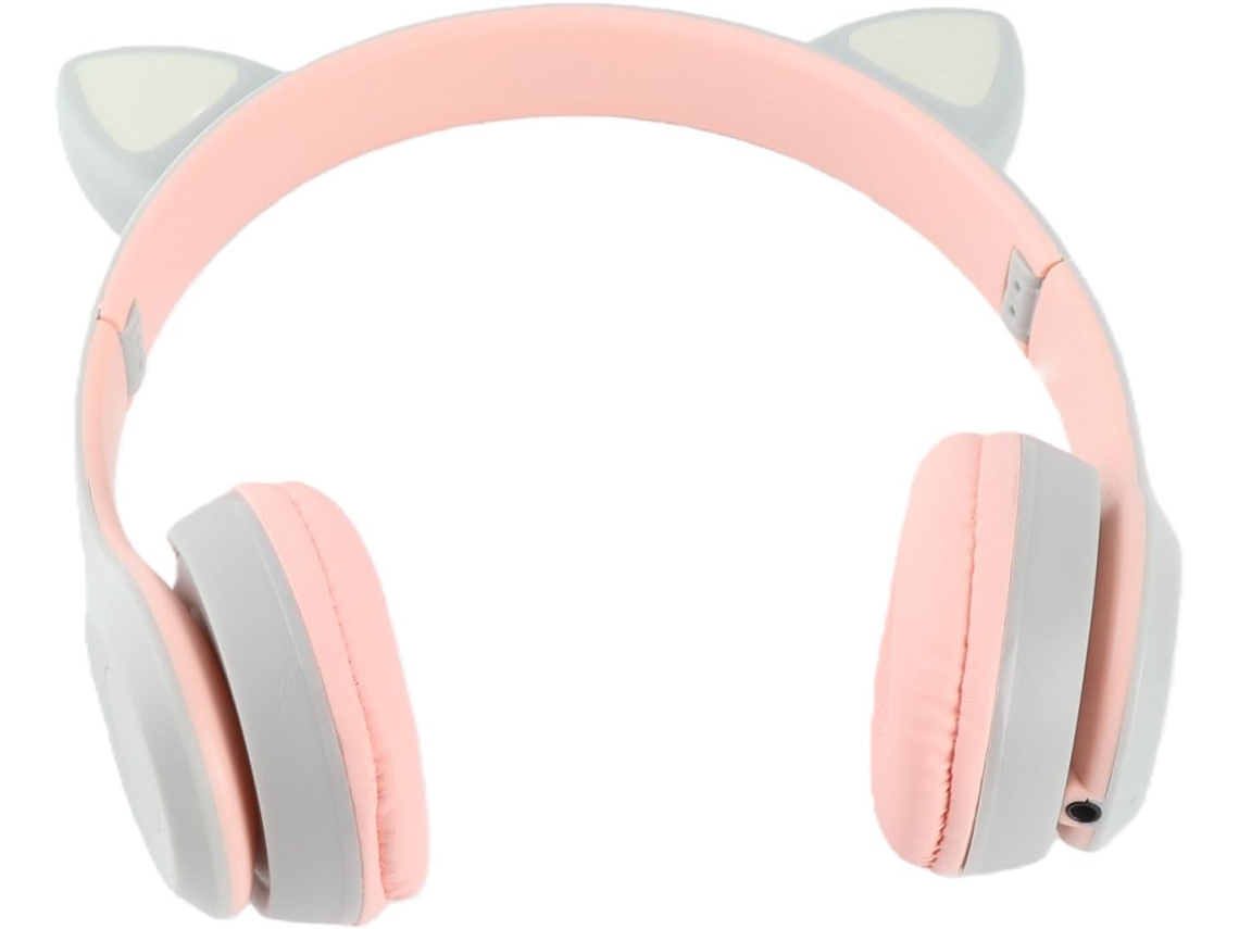 Fones De Ouvido Bluetooth Com Orelhas Gato, Retráteis, Com Cancelamento De Ruído, Sem Fio, Com Luzes Led, Compatíveis