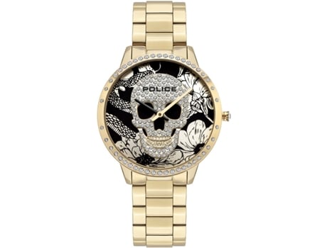 Relógio Feminino Ouro Aço Inoxidável Horta Pl16067Msg.02M POLICE