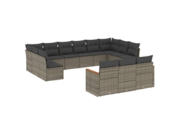 Garden Sofa Set, Garden Sofa Sets Vidaxl Cinzeto Rattan / Vime (n/a)