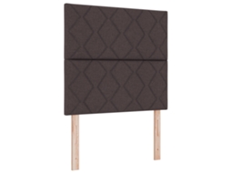 Conjunto 1 Cama Box Vidaxl Castanho Tecido (100 X 200 Cm)