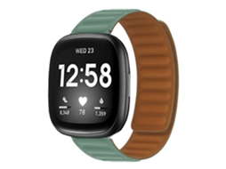 Bracelete de Elos Magnéticos para Fitbit by Google Versa Lite Verde