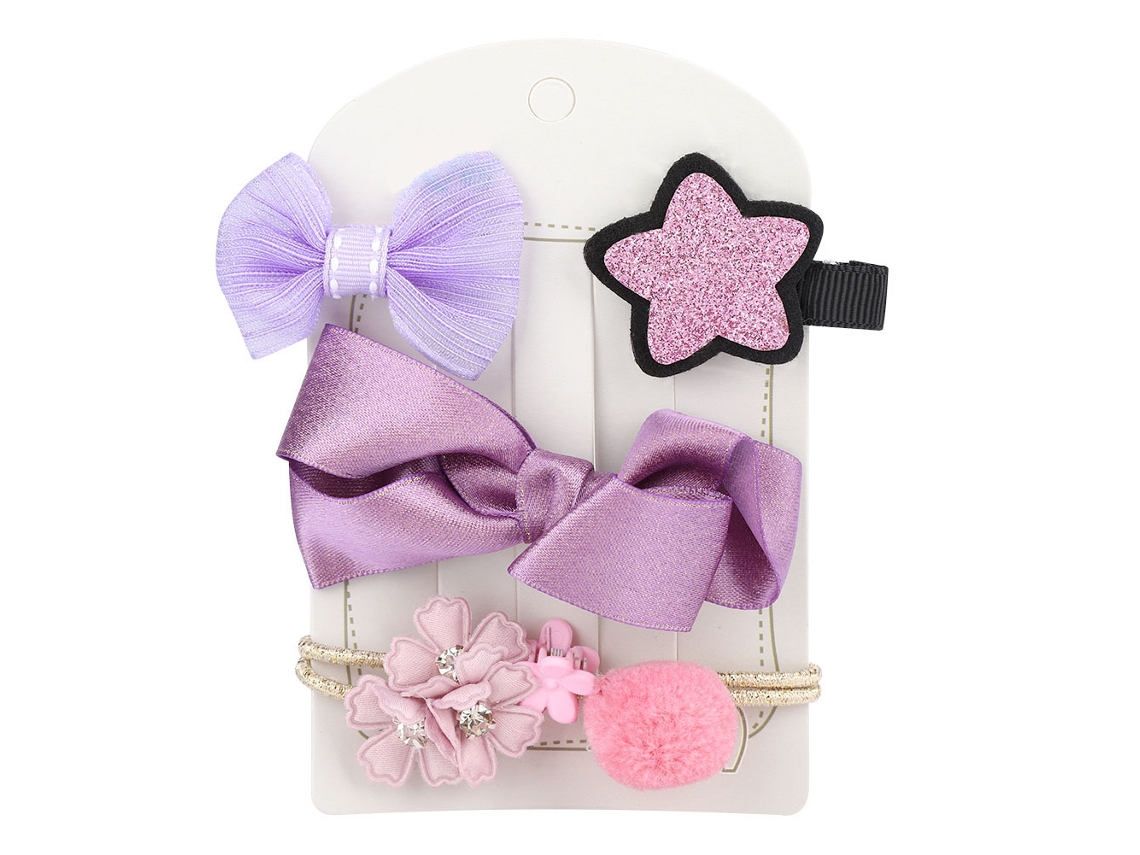 Laxiscreed Conjunto De Laço E Faixa Para Bebé Menina Com Estrelas E Flores Para Ocasiões Especiais