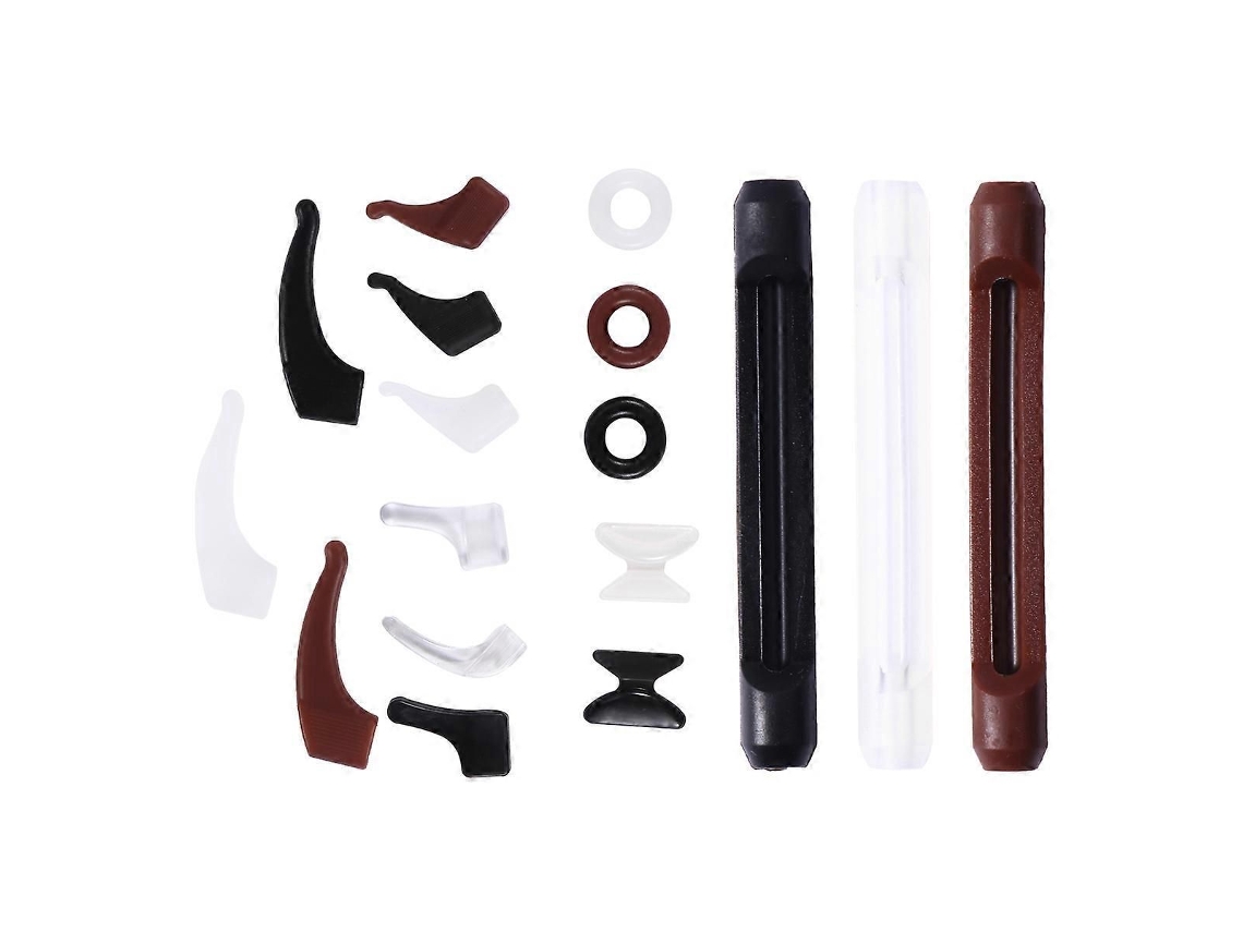 Ganchos de Silicone Antiderrapantes para Suporte Óculos, Cores Sortidas, 18 Pares, Ajuste Leve e Confortável GOKOCO
