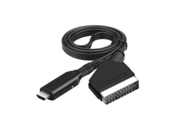 Adaptador de Áudio e Vídeo Profissional Compatível com Scart para Tv Hd, Dvd Jogos. AQUAFORGE