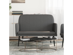 Vidaxl Banco 107x80x81 Cm Couro Artificial Cinzento