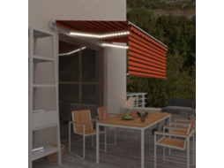 Retractable Awning, Retractable Awnings Vidaxl Multicolor Alumínio (3.5 X 2.5 M)