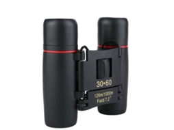 Binóculos Portáteis Dobráveis RUMOCOVO 30X60 Mini Telescópio de Visão Noturna com Pouca Luz para Caça Preto
