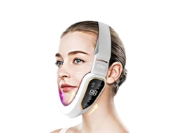 Aparelho de Lifting Facial com Terapia Fótons Led, Massageador Vibratório para Afinamento e Redução da Pap Ada. GOKOCO