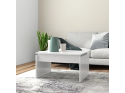 Vidaxl Mesa De Centro 68x50x38 Cm Derivados De Madeira Branco